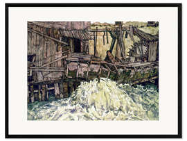 Impresión de arte enmarcada The mill
