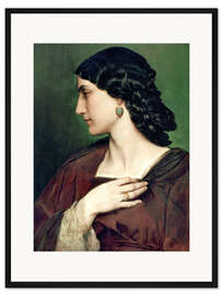 Gerahmter Kunstdruck Bildnis der Nanna Risi, 1861
