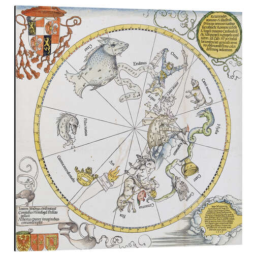 Obraz na aluminium Map of the Southern Sky. 1515