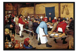 Gerahmter Kunstdruck Bauernhochzeit