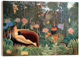 Holzbild  Der Traum - Henri Rousseau