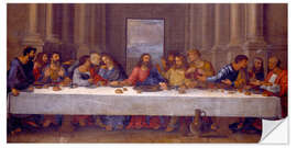 Selvklebende plakat The Last Supper, after Leonardo da Vinci