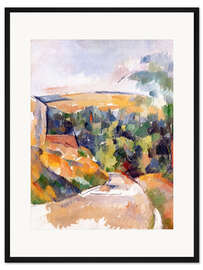 Gerahmter Kunstdruck Straßenbiegung