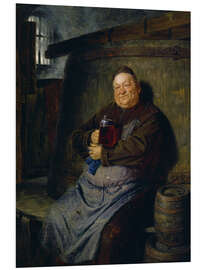 Foam board print Brother master brewer of beer in the cellar. In 1902.