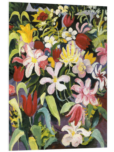 Foam board print Carpet of flowers