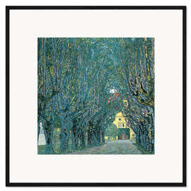 Framed art print Avenue in the park of Kammer Castle