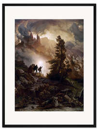 Gerahmter Kunstdruck Walpurgisnacht (Goethes Faust)