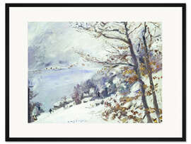 Gerahmter Kunstdruck Der Walchensee im Winter