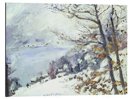 Magnettafel Der Walchensee im Winter