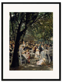 Framed art print Munich beer garden
