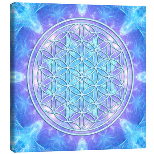 Canvas print Flower of Life - Dolphin Awareness