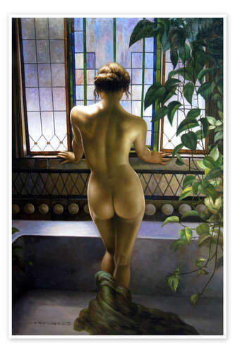 Poster Nude at the window
