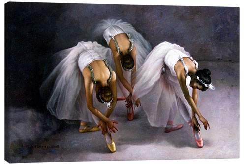 Canvas print Three ballet dancers