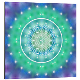 Aluminium print Flower of Life - Relaxation