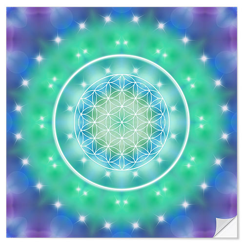 Naklejka na ścianę Flower of Life - Relaxation