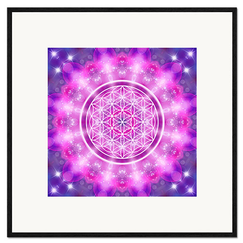 Framed art print Flower of Life - Love Essence