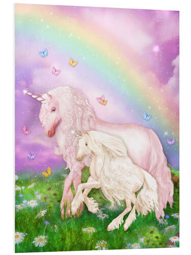 Foam board print Unicorn rainbow magic