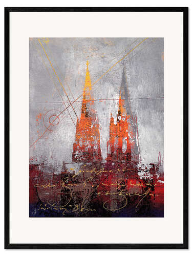 Impressão artística com moldura Cathédrale de Cologne II