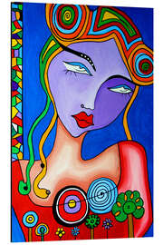 Magnettafel Naturverbundene Frau