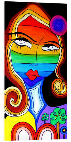 Acrylic print Rainbow Woman