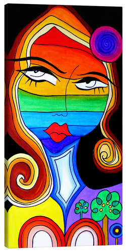 Canvas print Rainbow Woman