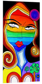 Foam board print Rainbow Woman