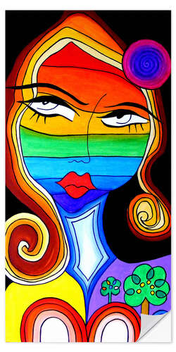 Wall sticker Rainbow Woman