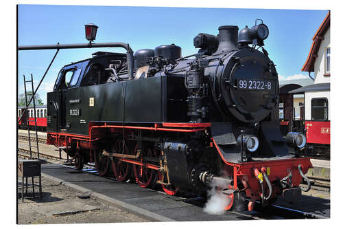 Stampa su alluminio historical steam train Molli