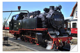 Naklejka na ścianę historical steam train Molli