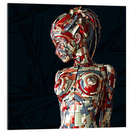 Akryylilasitaulu robot girl