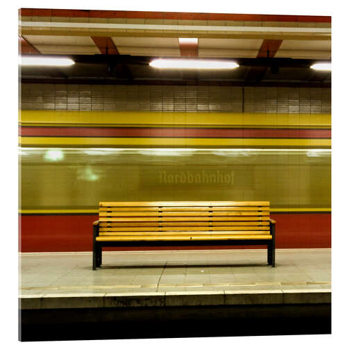 Acrylglasbild Geisterbahnhof - U-Bahnhof - Nordbahnhof  Berlin