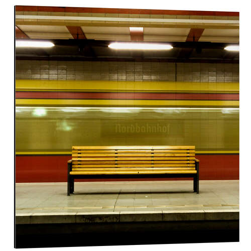 Aluminium print Ghosttrain - Tubestation - Nordbahnhof Berlin