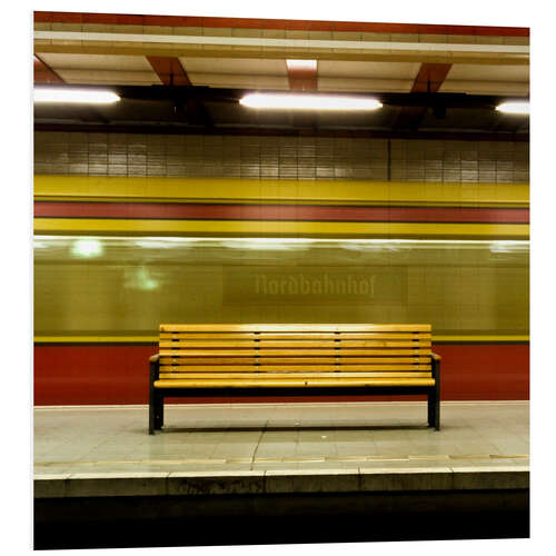 Foam board print Ghosttrain - Tubestation - Nordbahnhof Berlin