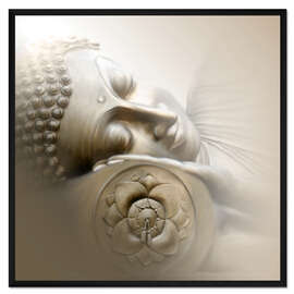 Gerahmter Kunstdruck Schlafender Buddha
