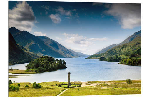 Quadro em plexi-alumínio Scotland - Glenfinnan at Loch Shiel