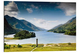 Magnettafel Schottland - Glenfinnan Monument am Loch Shiel