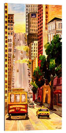 Quadro em plexi-alumínio San Francisco - Van Ness Cable Car