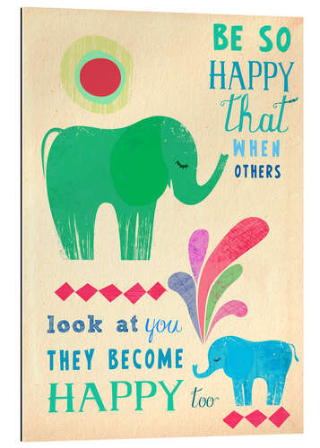 Gallery print Happy elephants