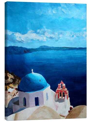 Canvas-taulu Santorini - View from Oia