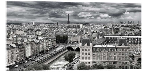 Acrylic print View of Paris