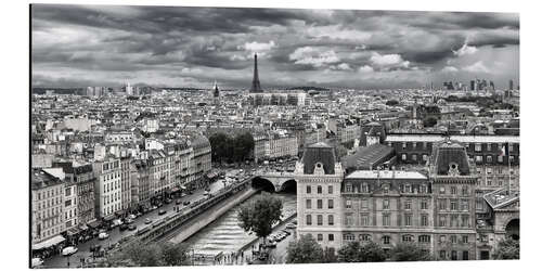 Tableau en aluminium Vue sur Paris