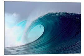 Magnettafel Tropical blauen Welle surfen