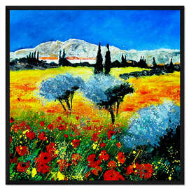Gerahmter Kunstdruck Landschaft der Provence
