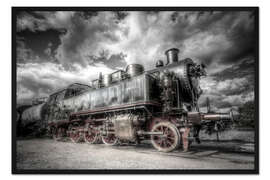 Gerahmter Kunstdruck lady in black