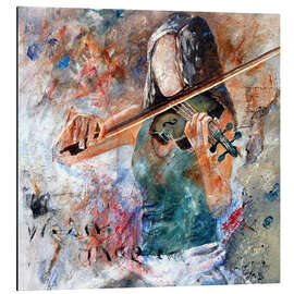 Alubild Violinistin