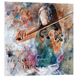 Foam board print Violinist