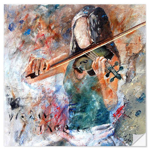 Wall sticker Violinist