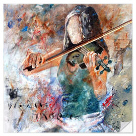 Wall sticker Violinist