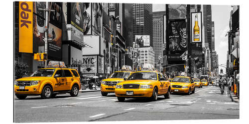 Gallery print Yellow cabs in Times Square