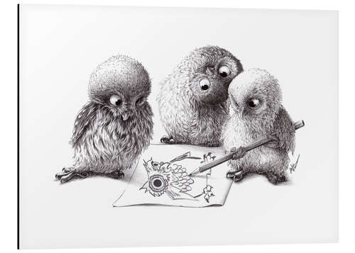 Alumiinitaulu Four owls